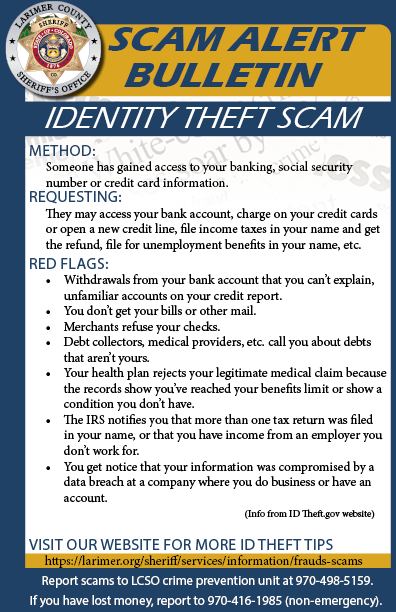 ID Theft Scam ID Theft scam