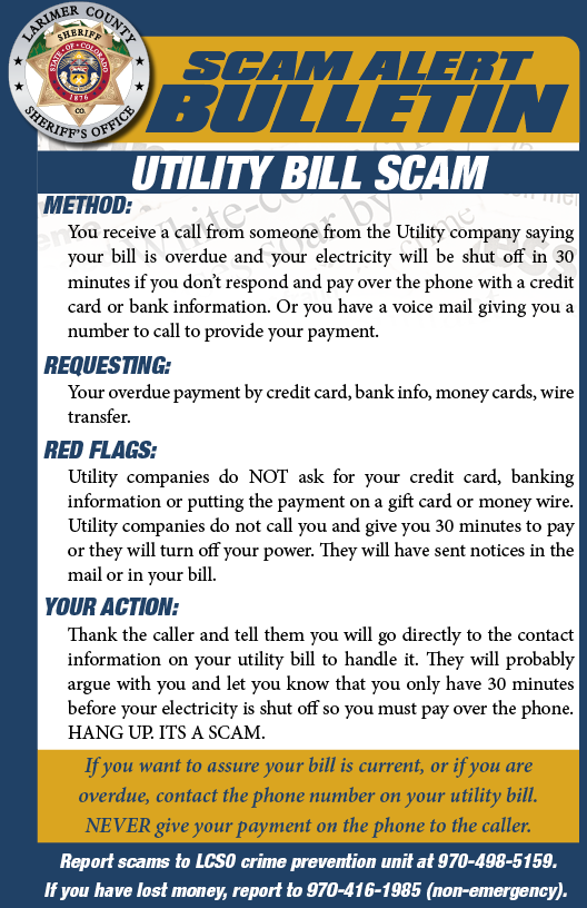 Utility Bill Scam Alert