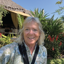 Photo of Barb among native plants