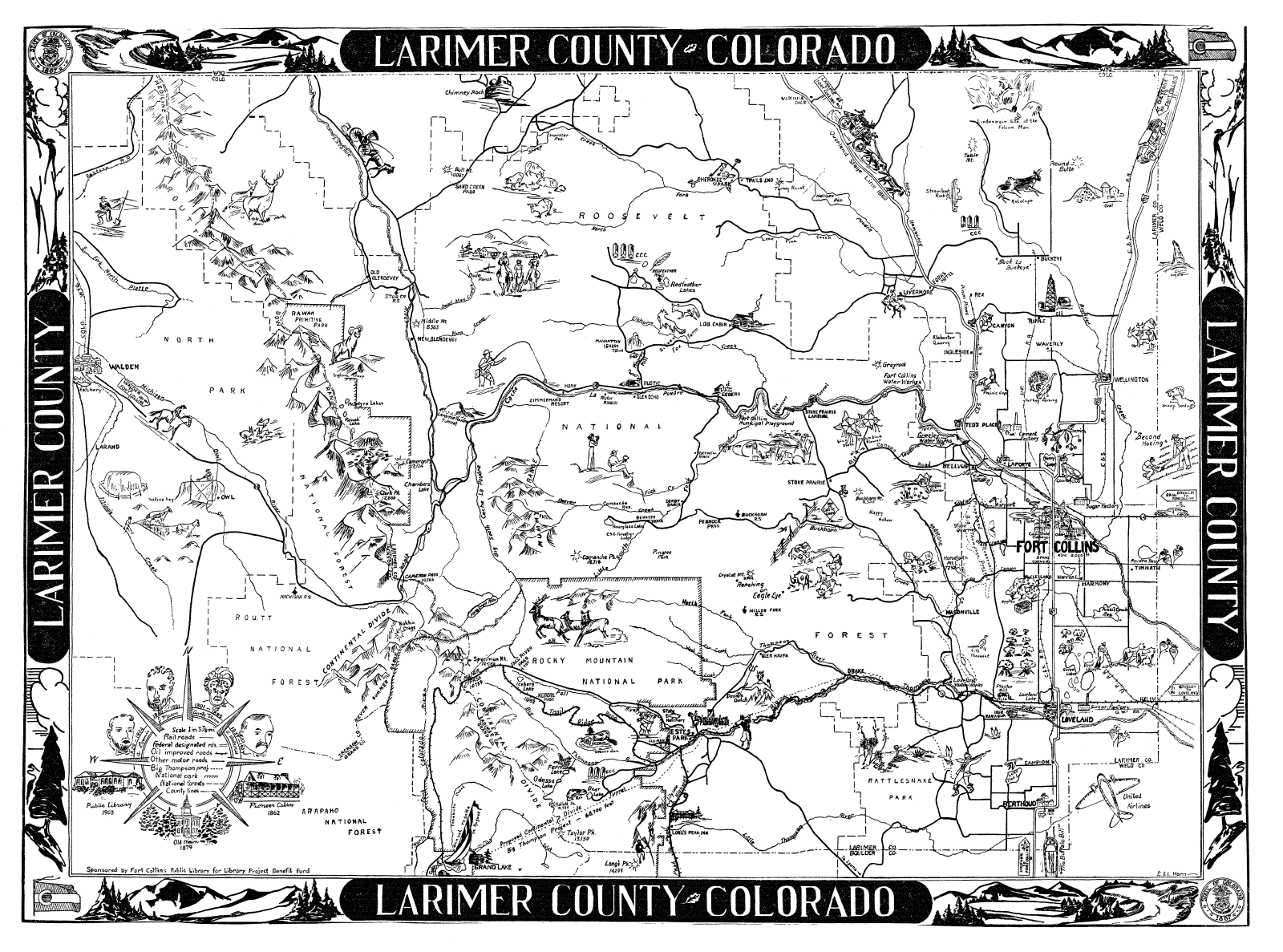टाइम कैप्सूल से काउंटी मानचित्र
