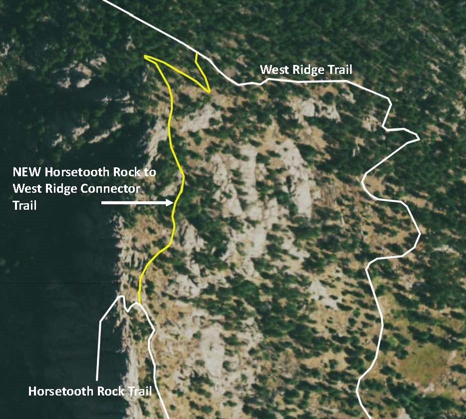 Image 1: Horsetooth Rock to West Ridge Trail Connector Map